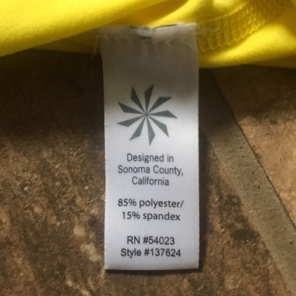 𝅺athleta Yellow Tank Size Medium - Picture 6 of 7